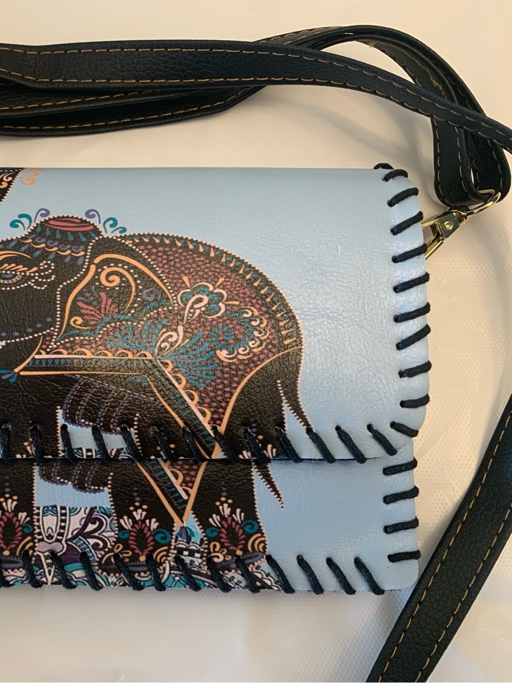 Woman’s Small Purse/Clutch with Elephant in design